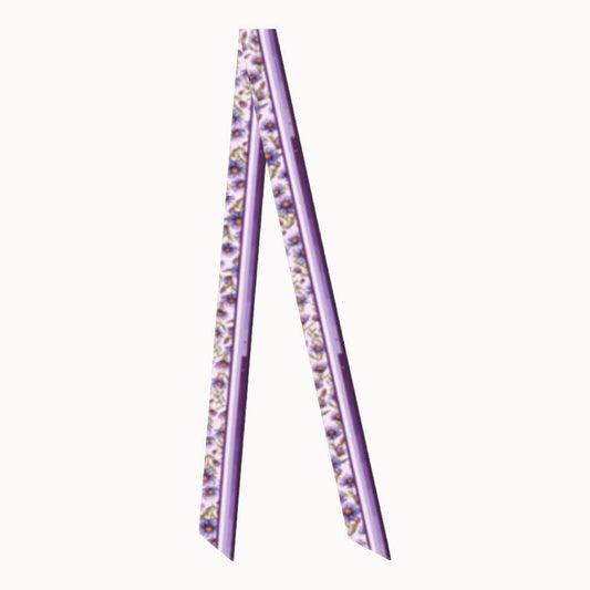 Aster Flower Silk Ribbon Scarf, Designed With Meaning