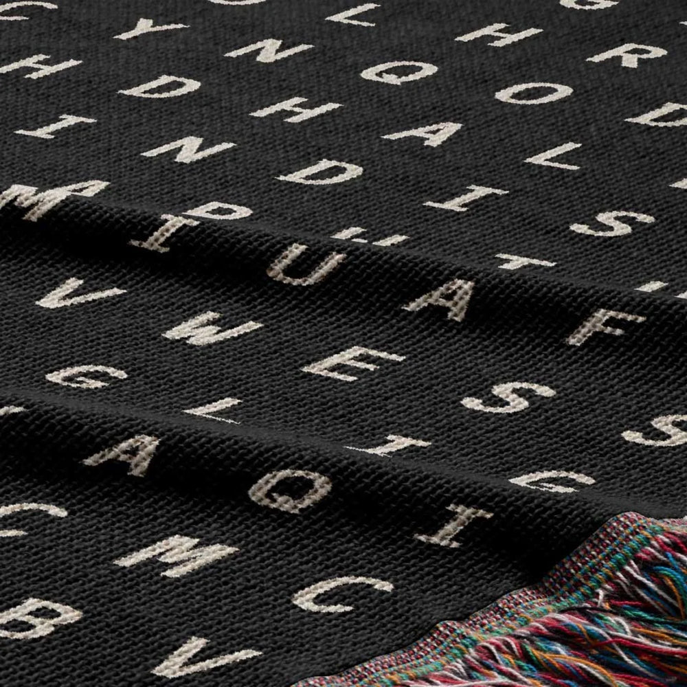 Asheville, North Carolina Woven Blanket - Word Search Studio by Designed With Meaning