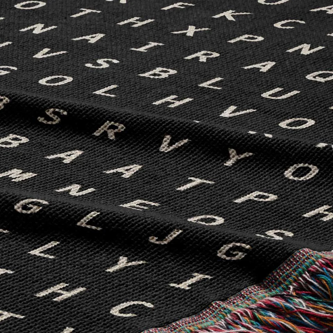 Charleston, South Carolina Woven Blanket - Word Search Studio by Designed With Meaning