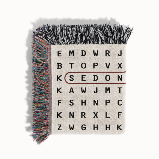 Sedona, Arizona Woven Blanket - Word Search Studio by Designed With Meaning