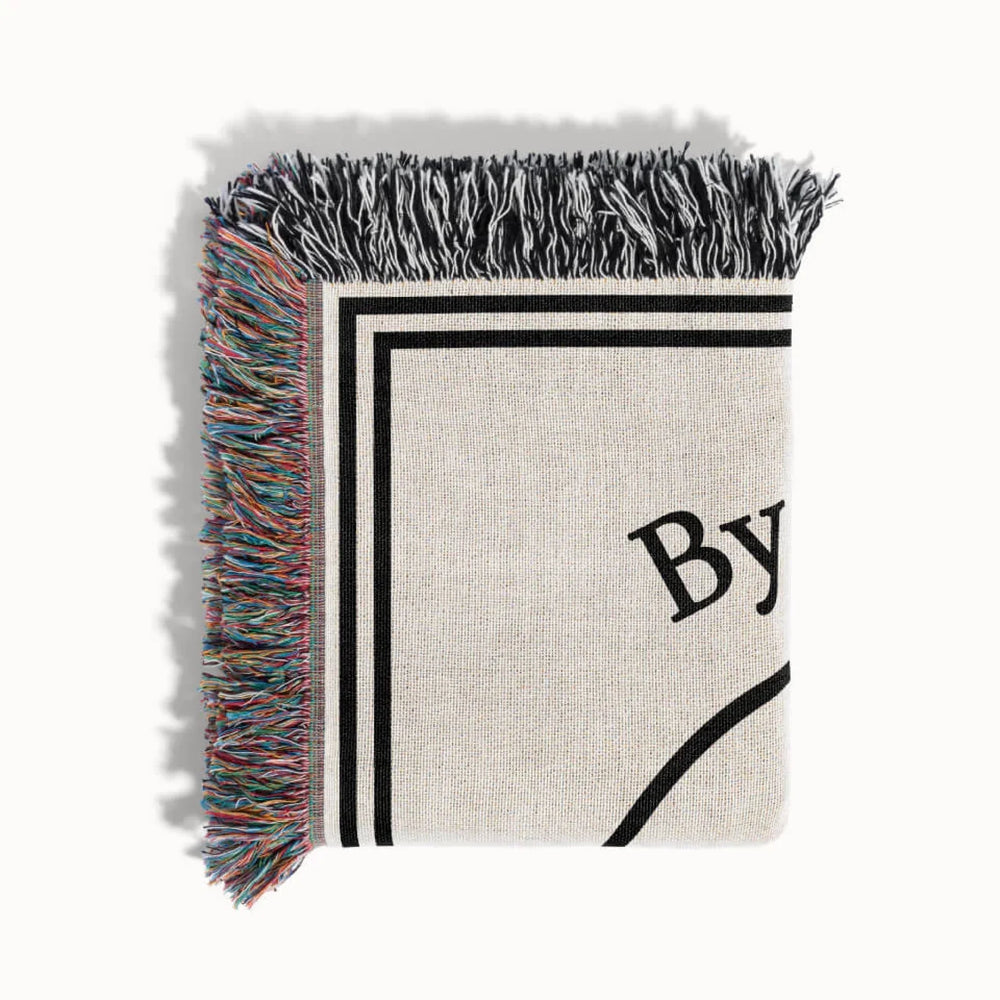 By The Sea Woven Throw Blanket, Personalized Gift, Designed With Meaning