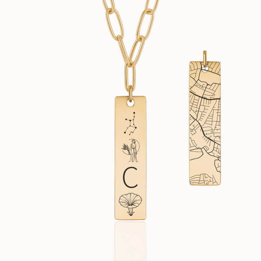 Birthday Emblem Edit Necklace, Birthday Gift for Her, Personalized Jewelry, Designed With Meaning