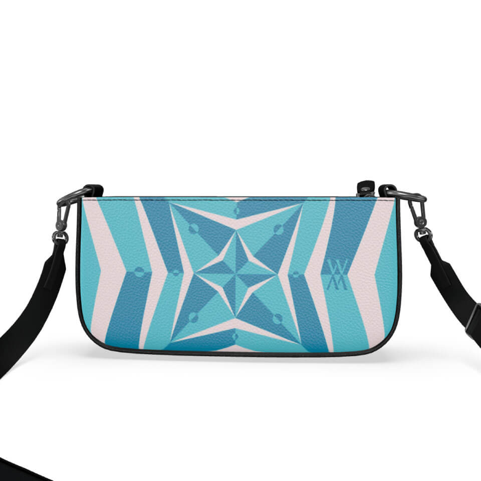 Stella Voyager 25 Box Lagoon, Leather Crossbody Bag, Designed With Meaning